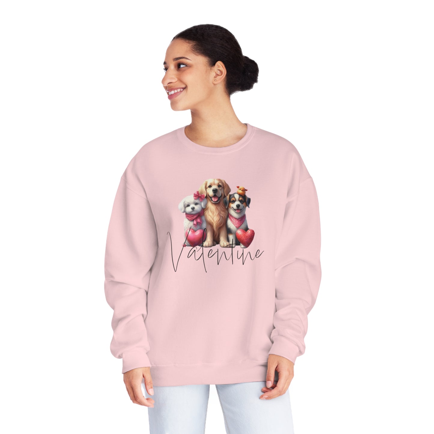 Dog Mama Sweatshirt, Valentine Lovely Dog Sweatshirt, Dogs Be My Valentine, Dog Lover Sweatshirt, Gift For Lover, Dog Mom Sweatshirt