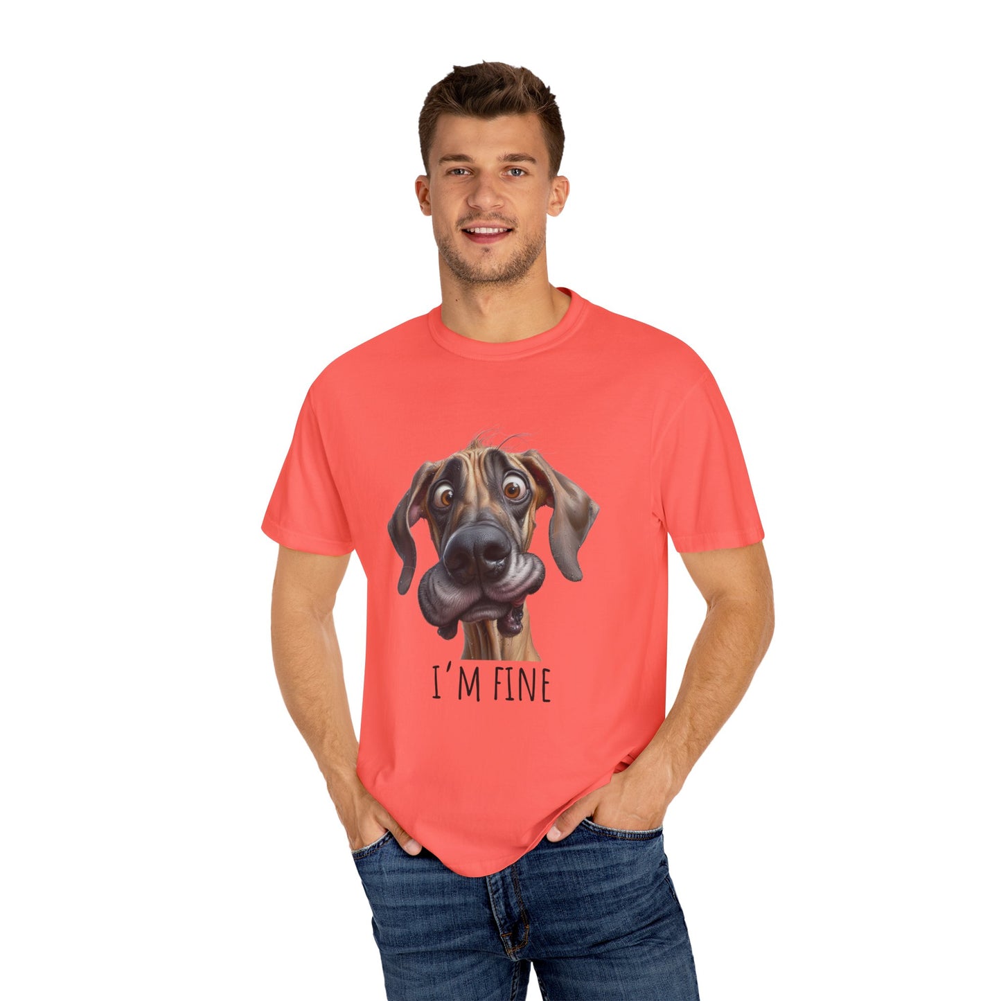 I'm Fine, Great Dane Dog T-Shirt, Funny Gift, Great Dane Owner, Gift for Dog Owners, T-Shirt unisex Clothing Apparel, Funny T-Shirt