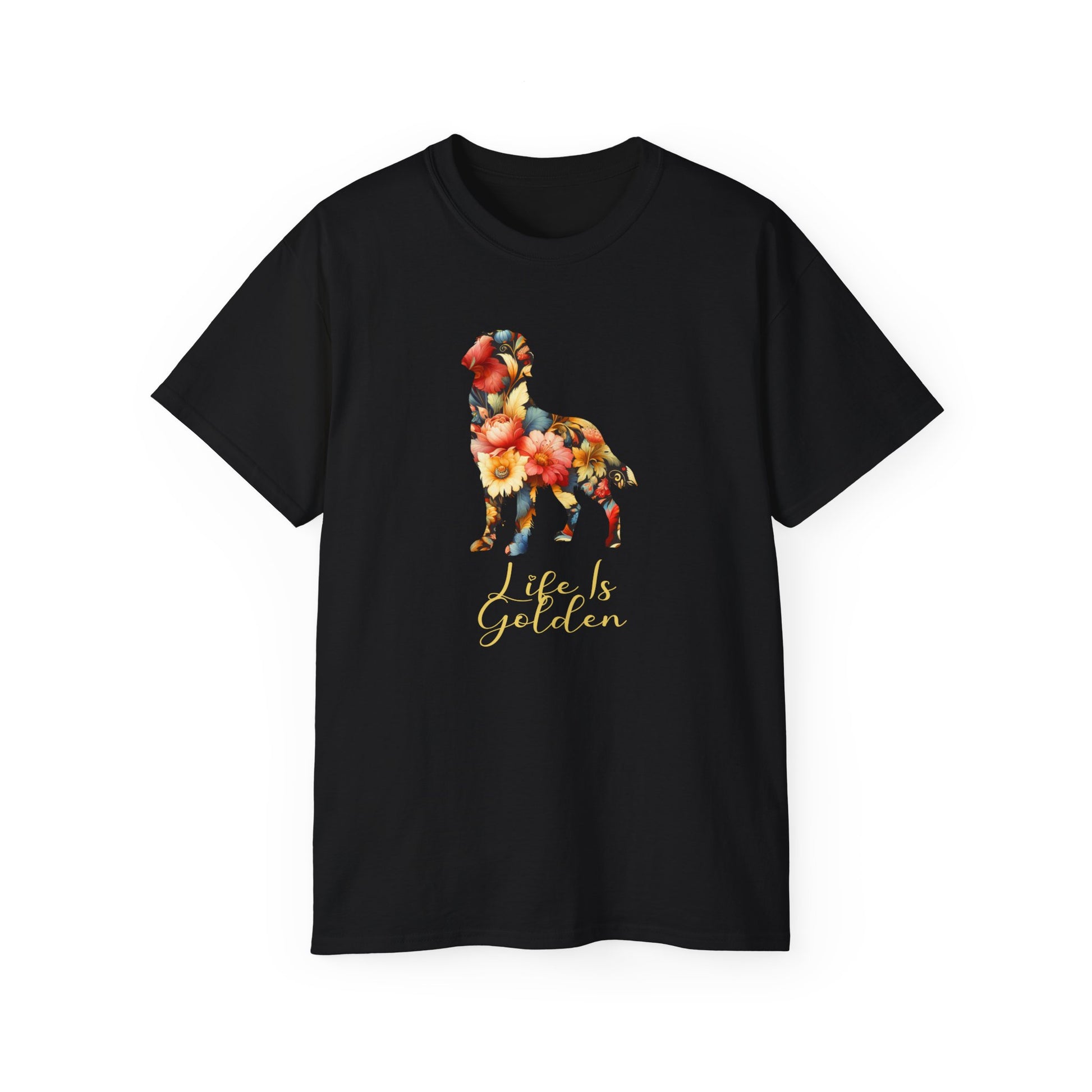 Life is Golden Floral Tee - Four More Paws