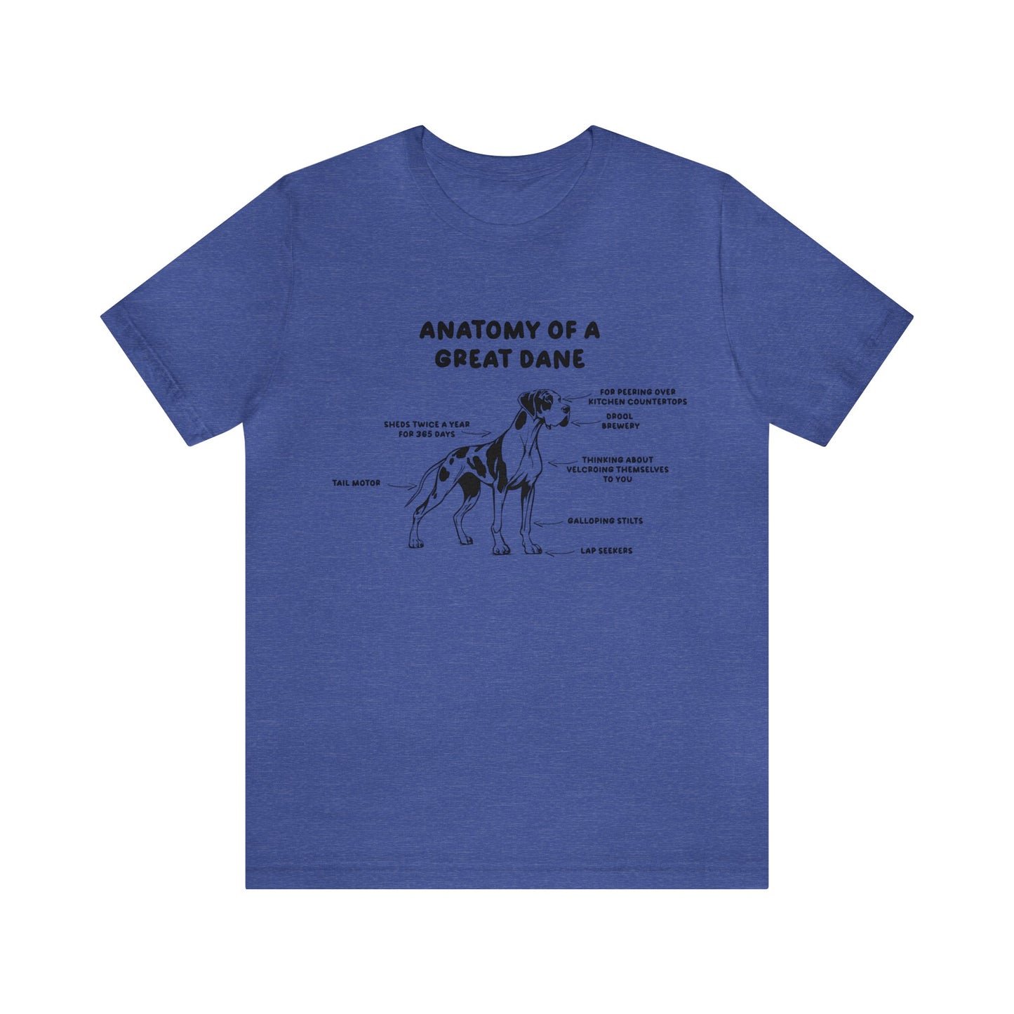 Anatomy of a Great Dane Funny Shirt 