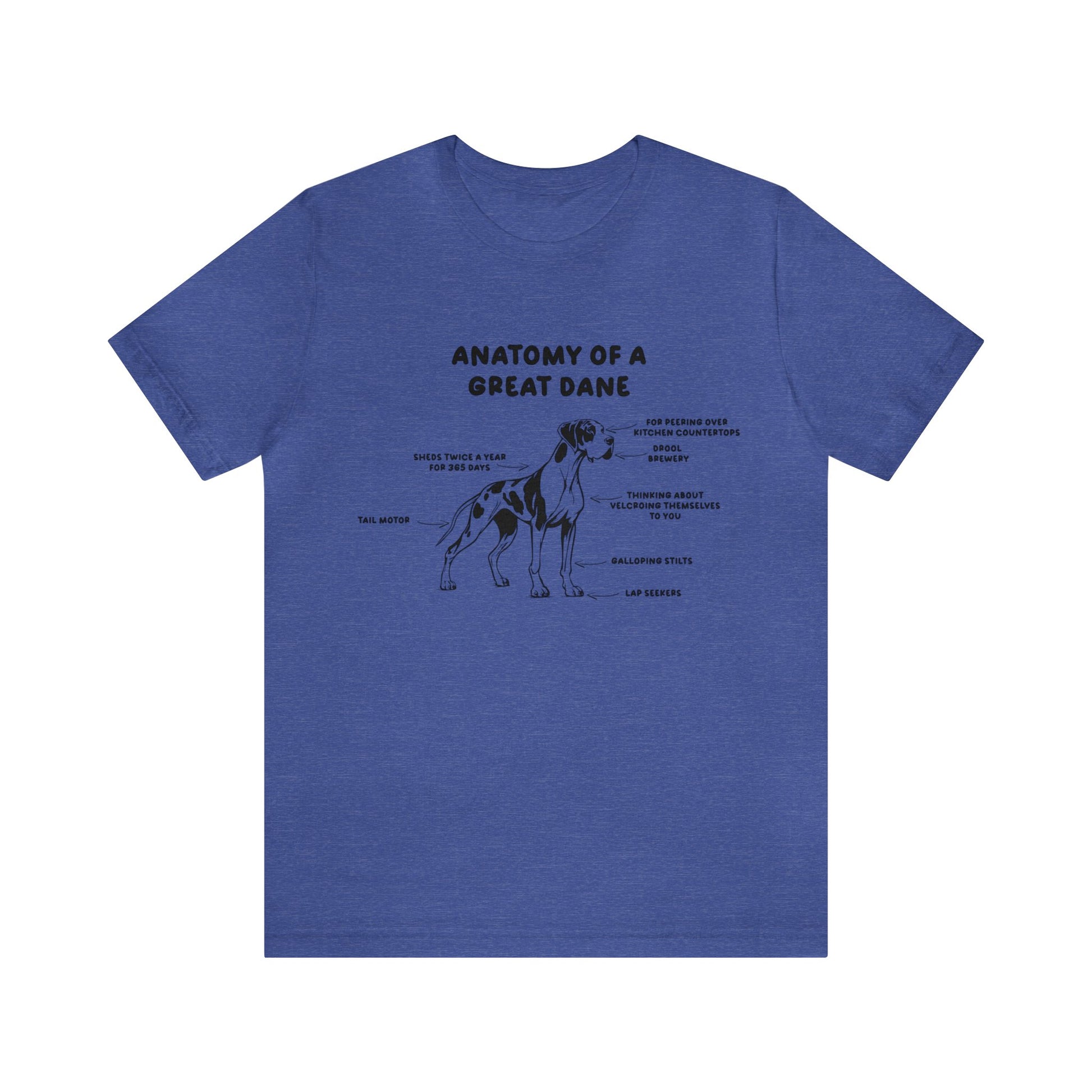 Anatomy of a Great Dane Funny Shirt 