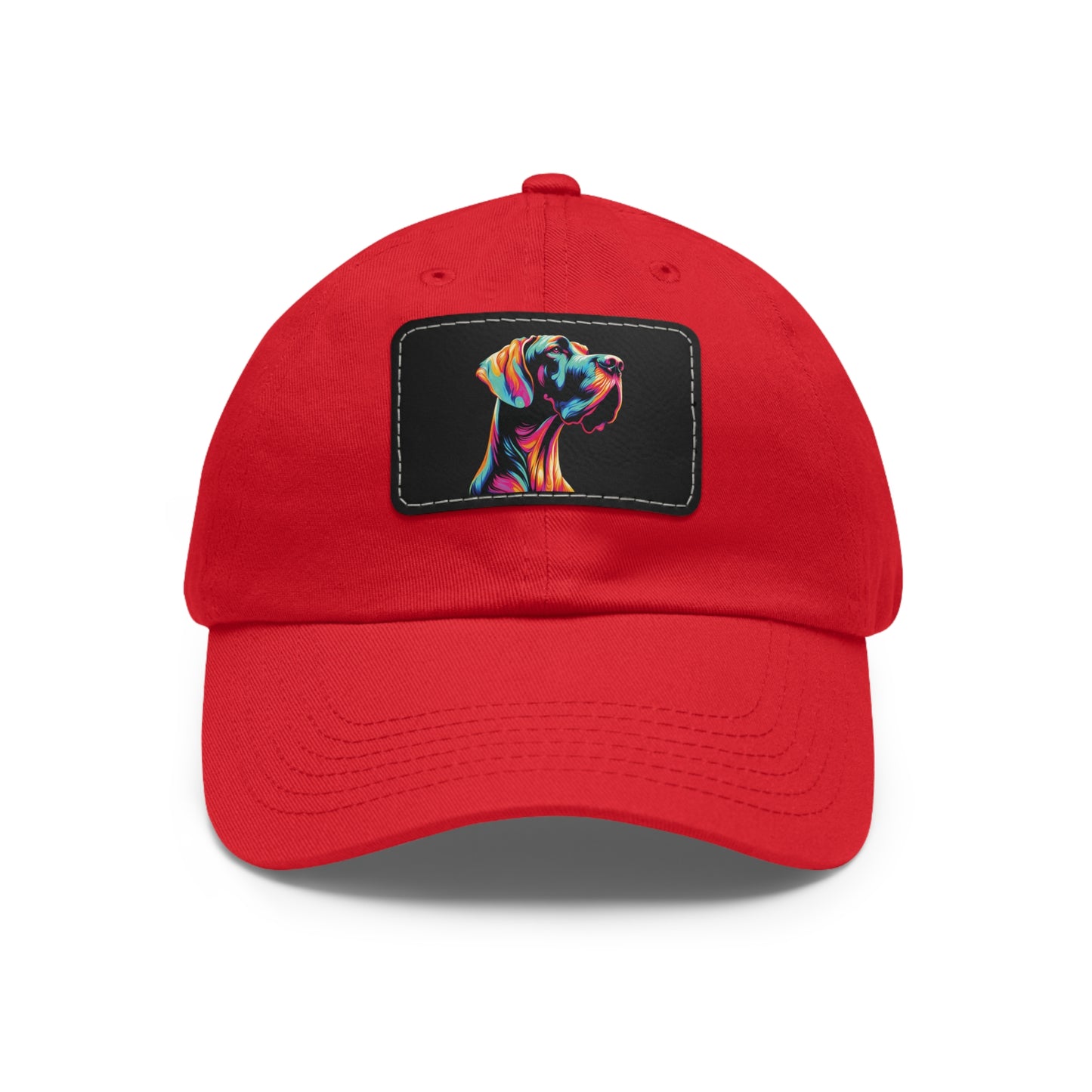 Bright Neon Great Dane Summer Ball Cap