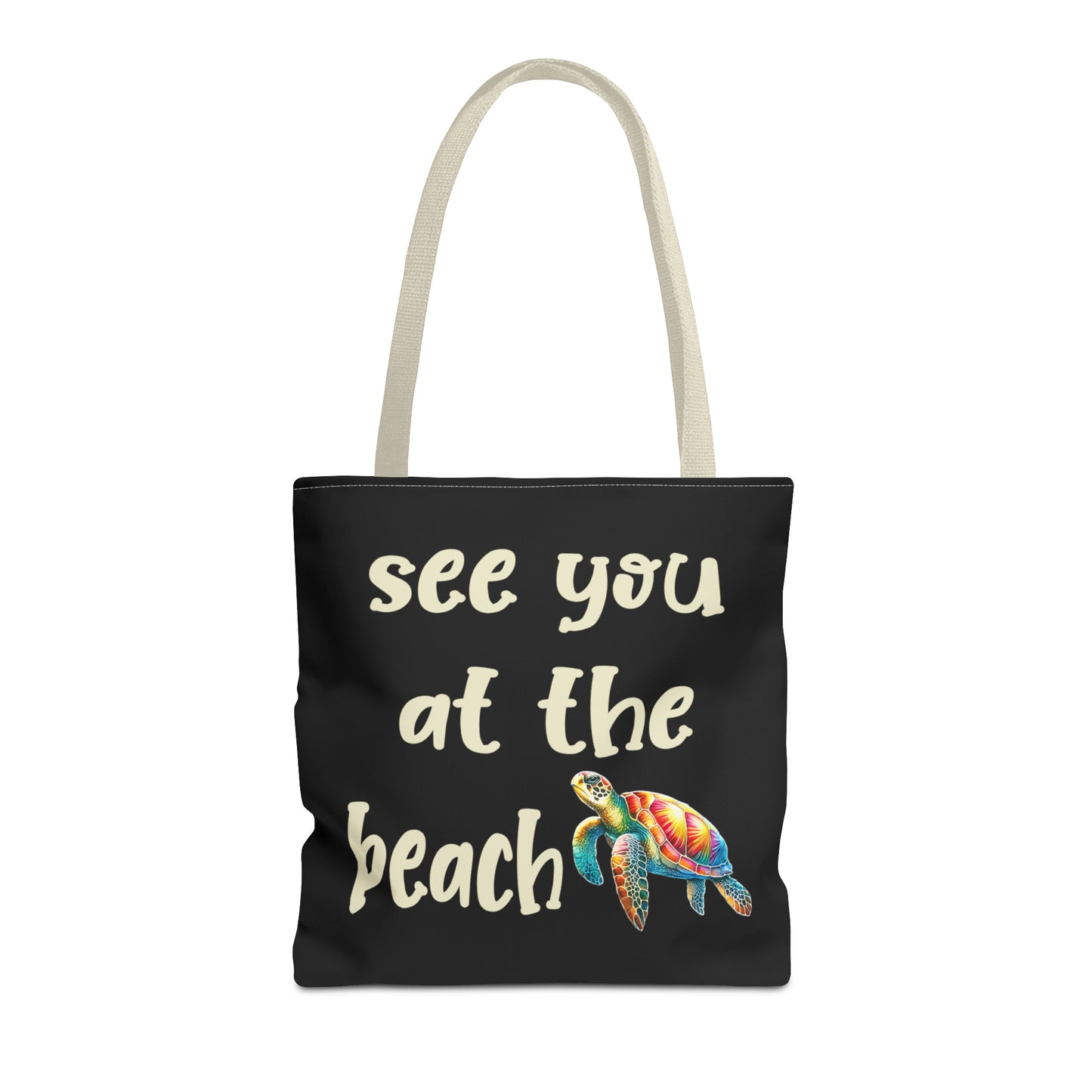 Sea Turtle Beach Bag Tote - Four More Paws