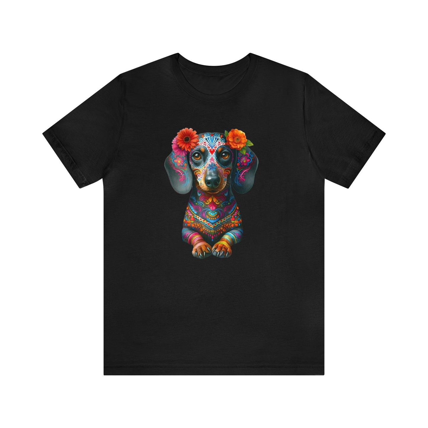 Dia de los Muertos Dachshund Shirt, Dog Day of the Dead Shirt, Dachshund Sugar Skull tee,  Doxie Mom, Gifts for Dachshund Lovers