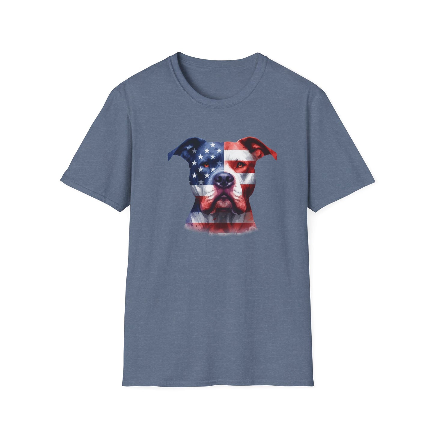 Patriotic Pit Bull Dog Shirt - Four More Paws