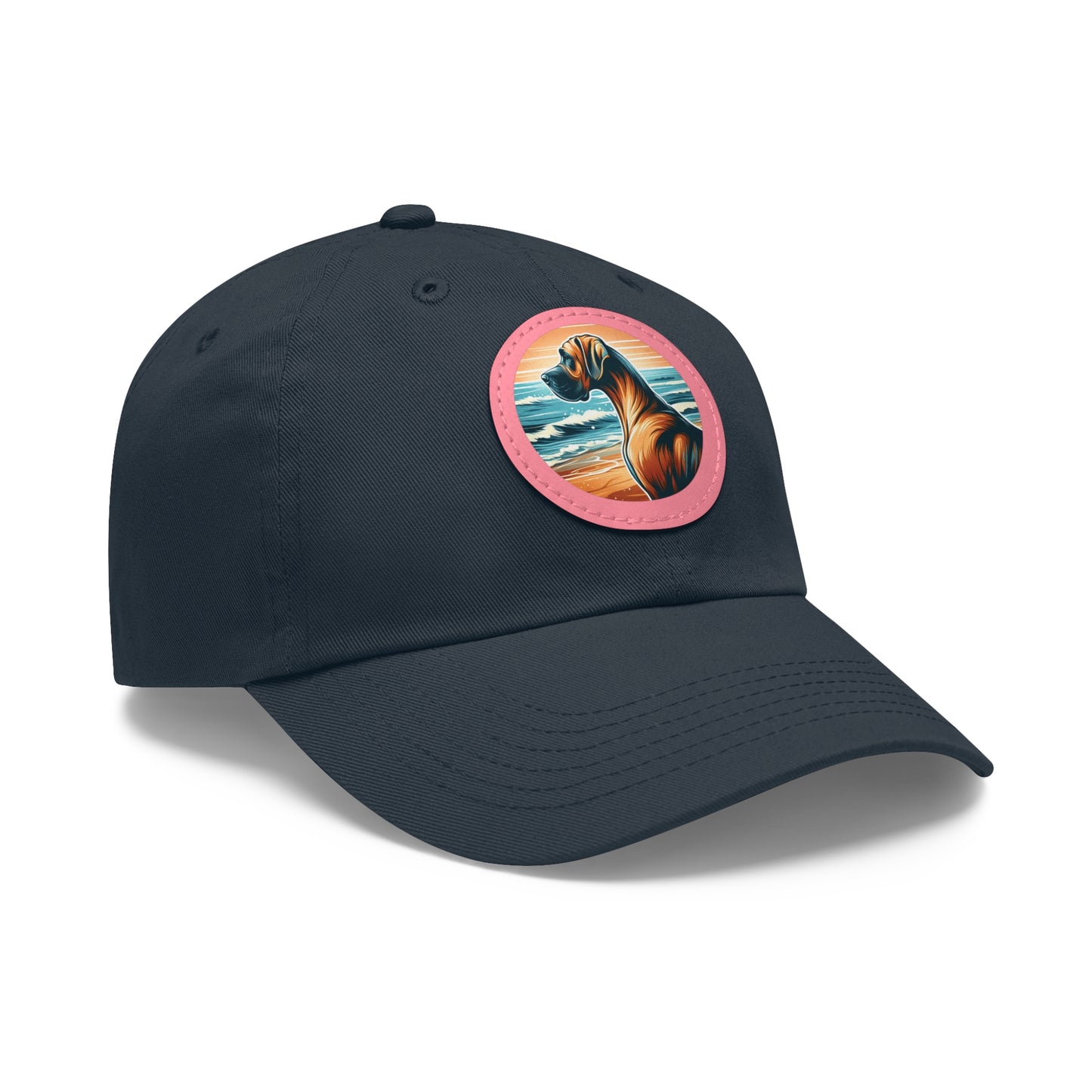 Retro Summer Vibes Fawn Great Dane Beach Summer Ball Cap