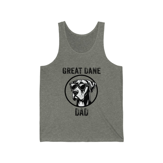 Great Dane Dad Unisex Jersey Tank