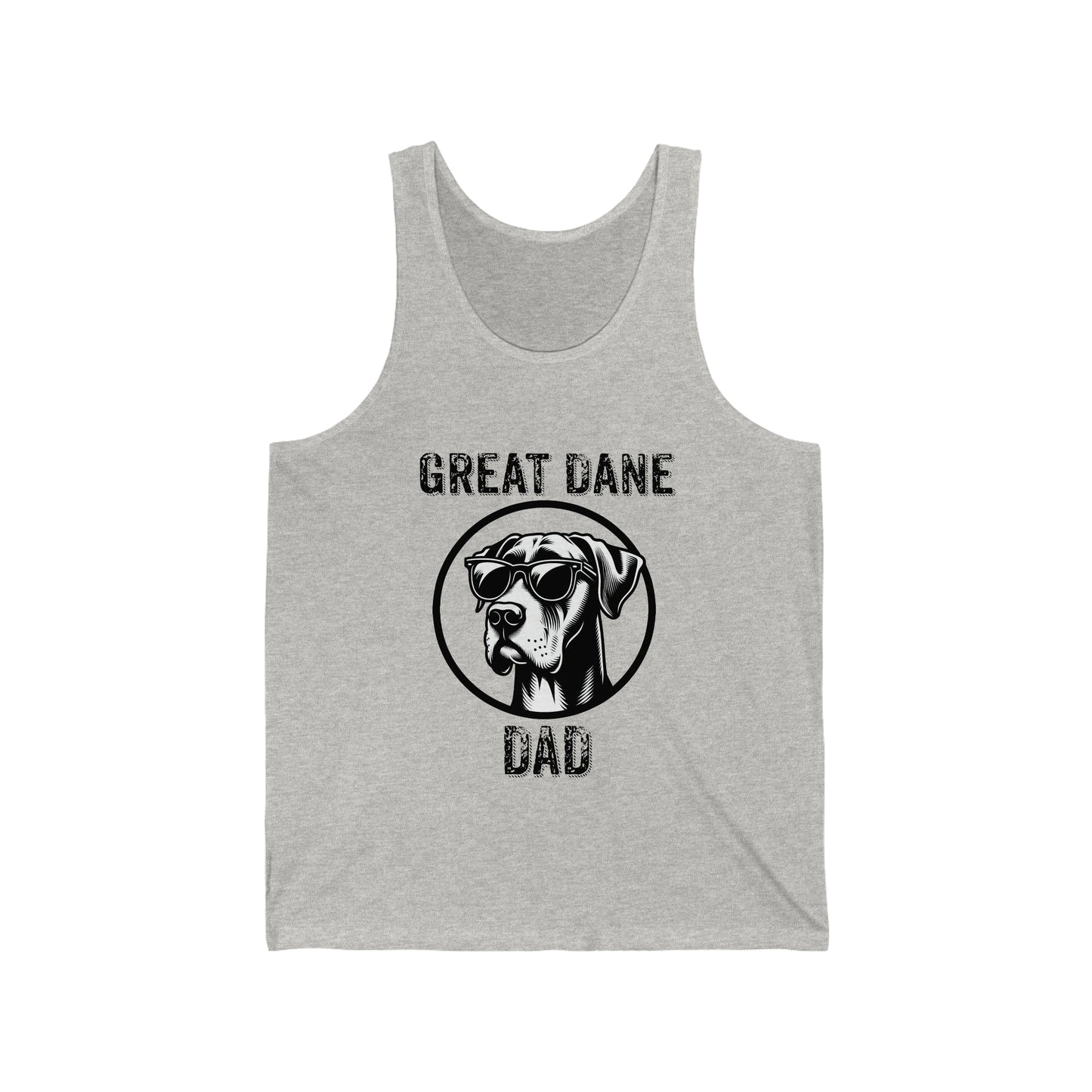 Great Dane Dad Unisex Jersey Tank