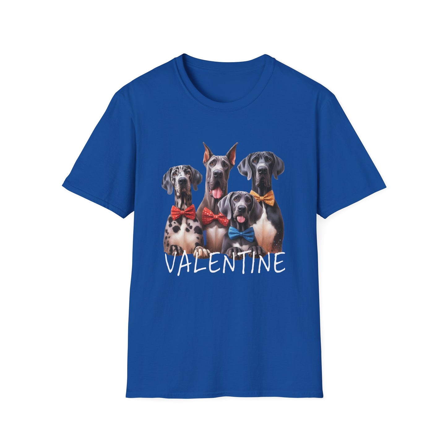 Great Dane Valentines Day Softstyle Shirt, Great Dane Valentine, Great Dane Short Sleeve Shirt, Great Dane gift, Great Dane lover,