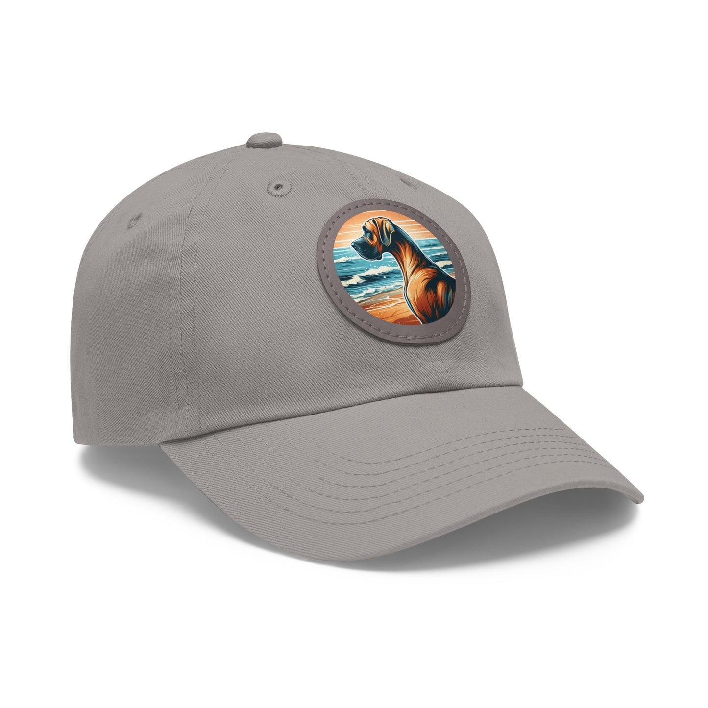 Retro Summer Vibes Fawn Great Dane Beach Summer Ball Cap