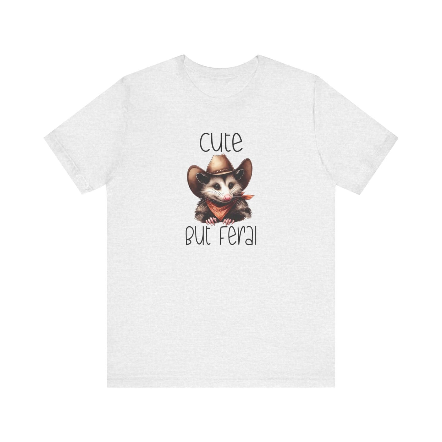 Cute But Feral Funny Opossum Tee