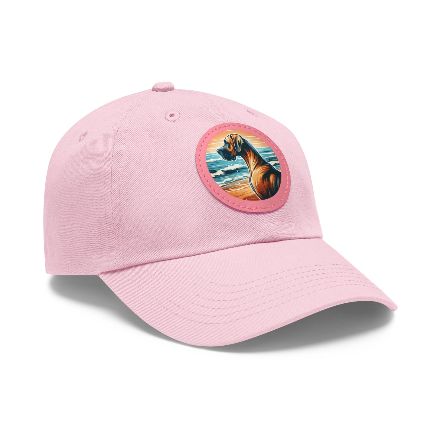 Retro Summer Vibes Fawn Great Dane Beach Summer Ball Cap