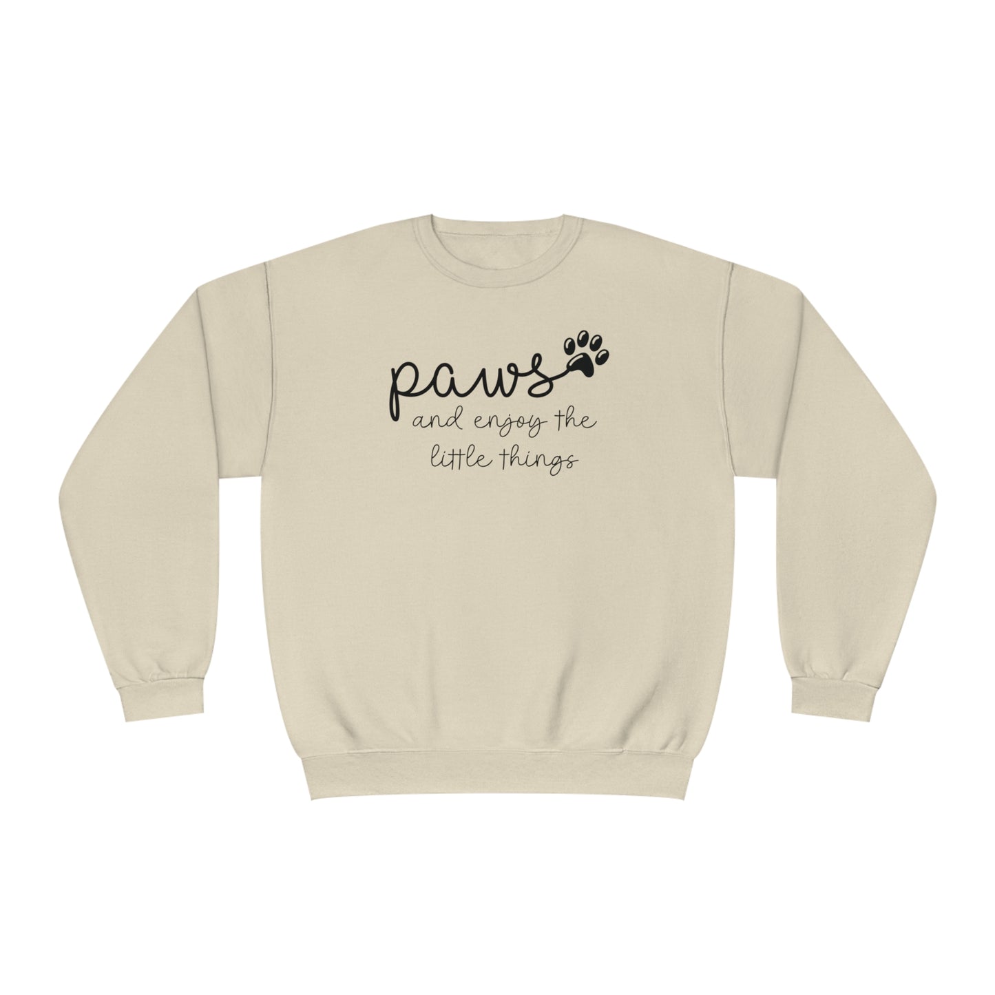 Paws and Enjoy The Little Things Unisex NuBlend® Crewneck Sweatshirt