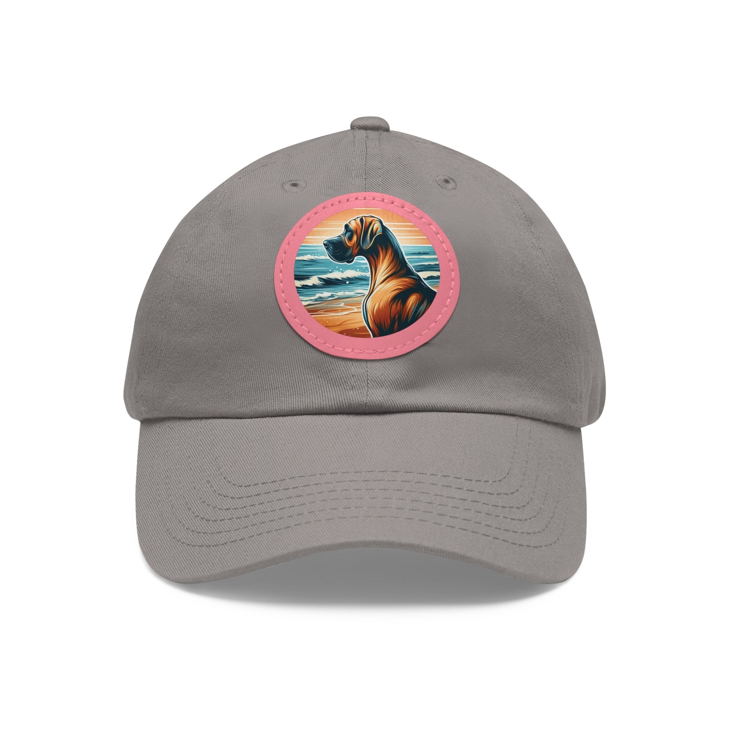 Retro Summer Vibes Fawn Great Dane Beach Summer Ball Cap