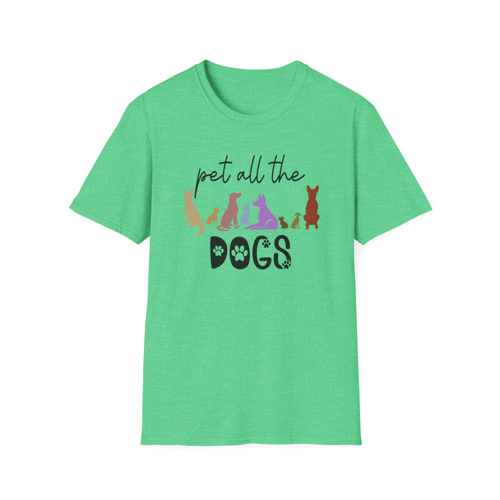 Pet All The Dogs Softstyle Tee - Four More Paws