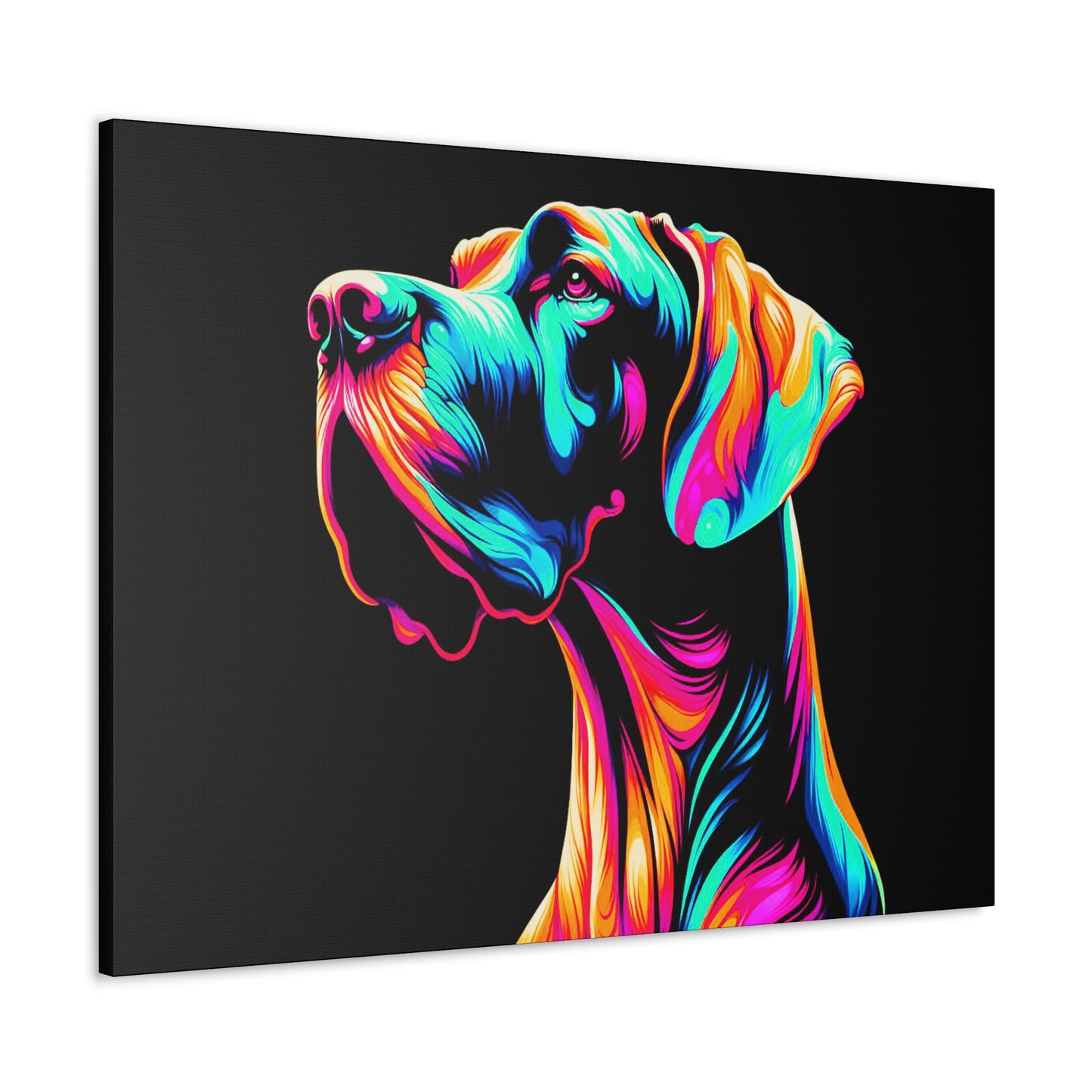 Neon Great Dane Wall Decor