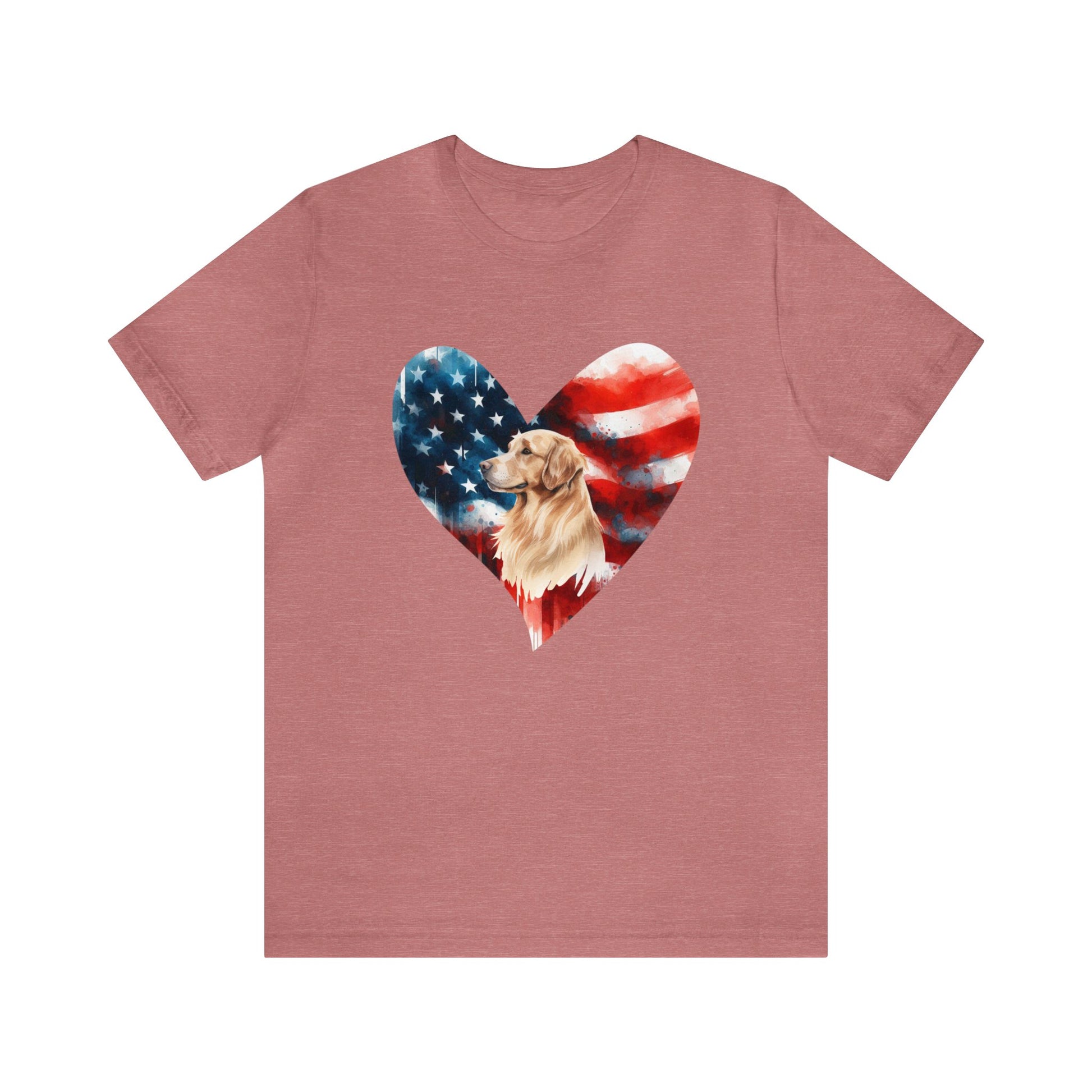 Golden Retriever American Flag - Four More Paws