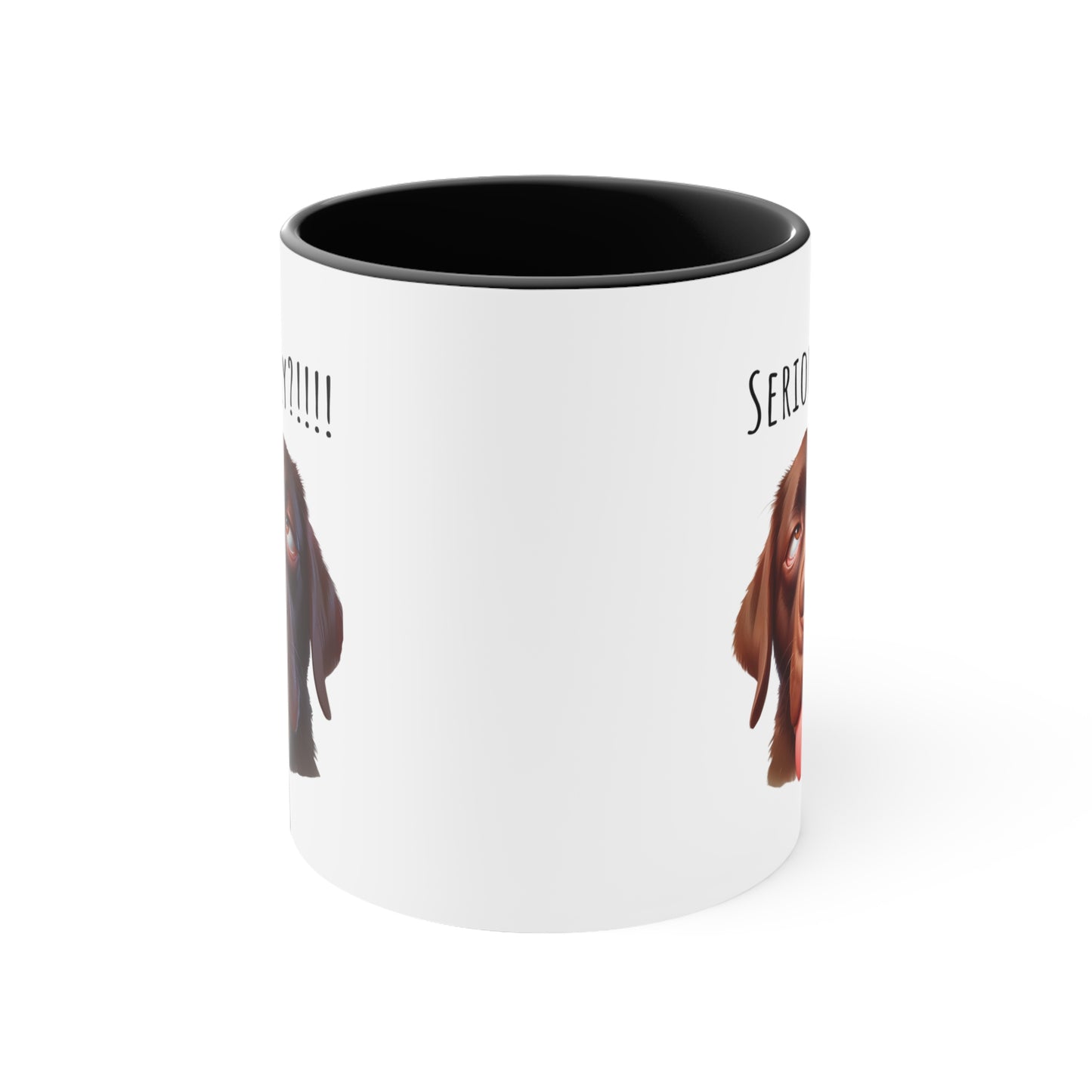 Seriously?!!! Funny Chocolate Lab Coffee Cup