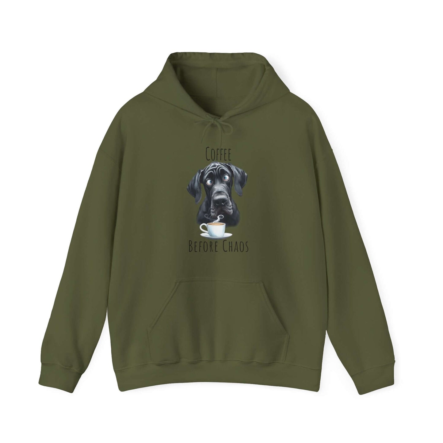 Coffee Before Chaos Great Dane Sweatshirt