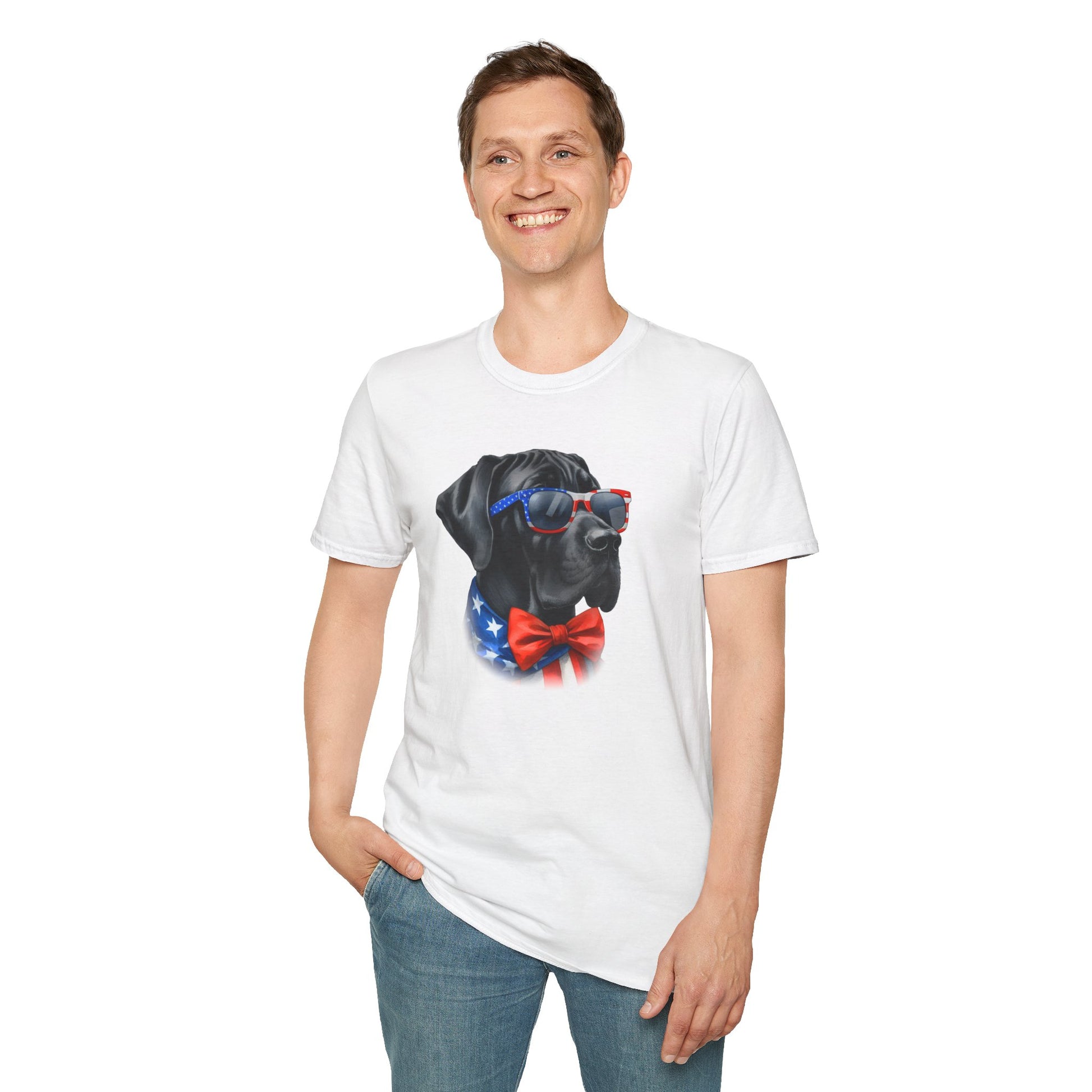 Patriotic Great Dane Tee - Four More Paws