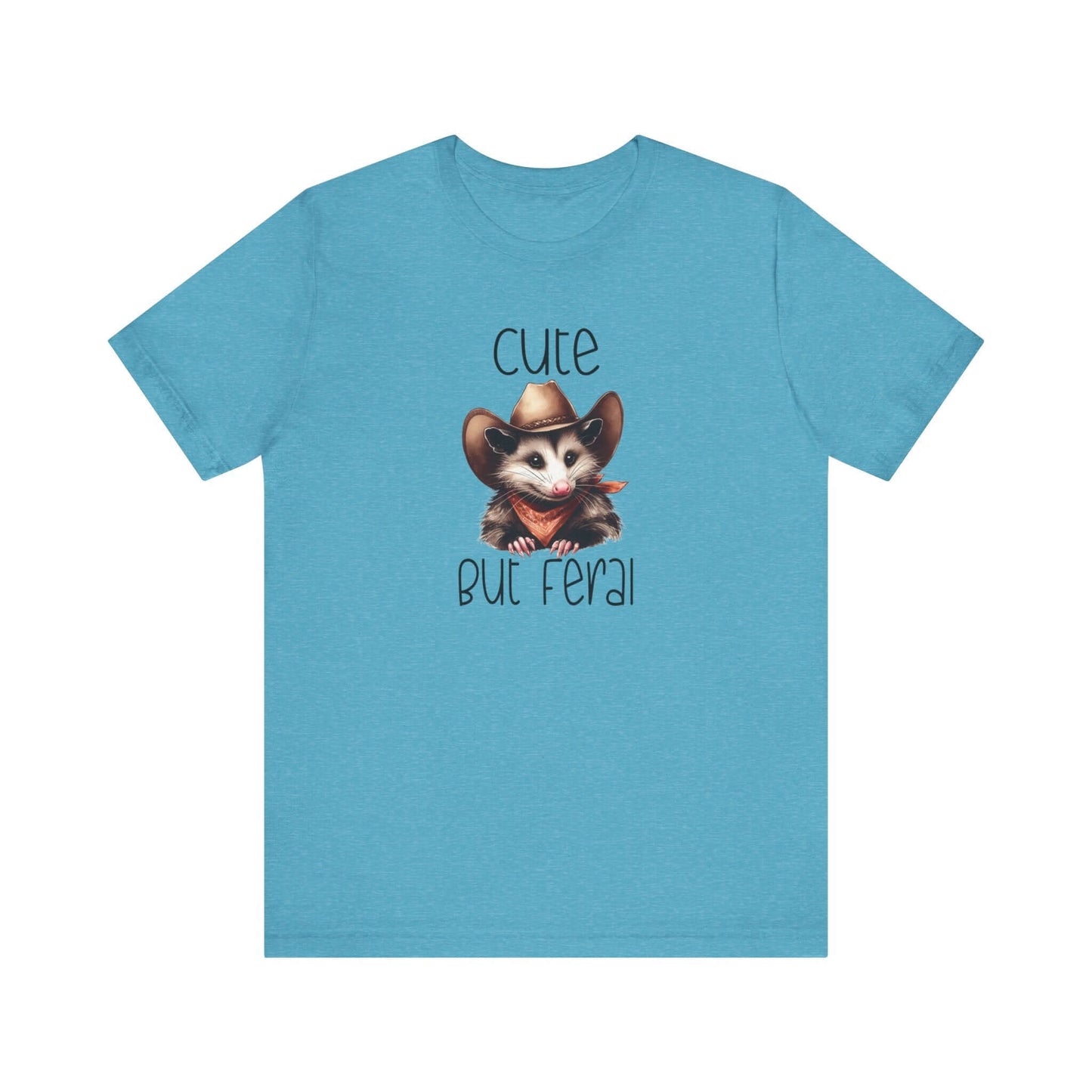 Cute But Feral Funny Opossum Tee