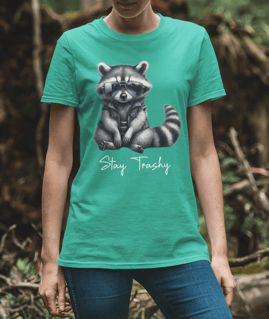 Stay Trashy Funny Racoon Tee