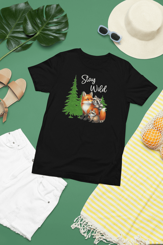 Stay Wild Wildlife Tee - Four More Paws