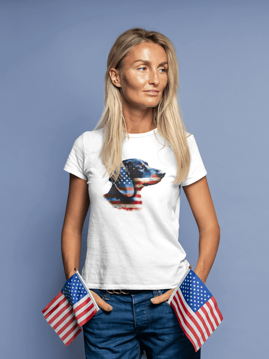 Patriotic Dachshund Unisex Soft Style T-Shirt - Four More Paws