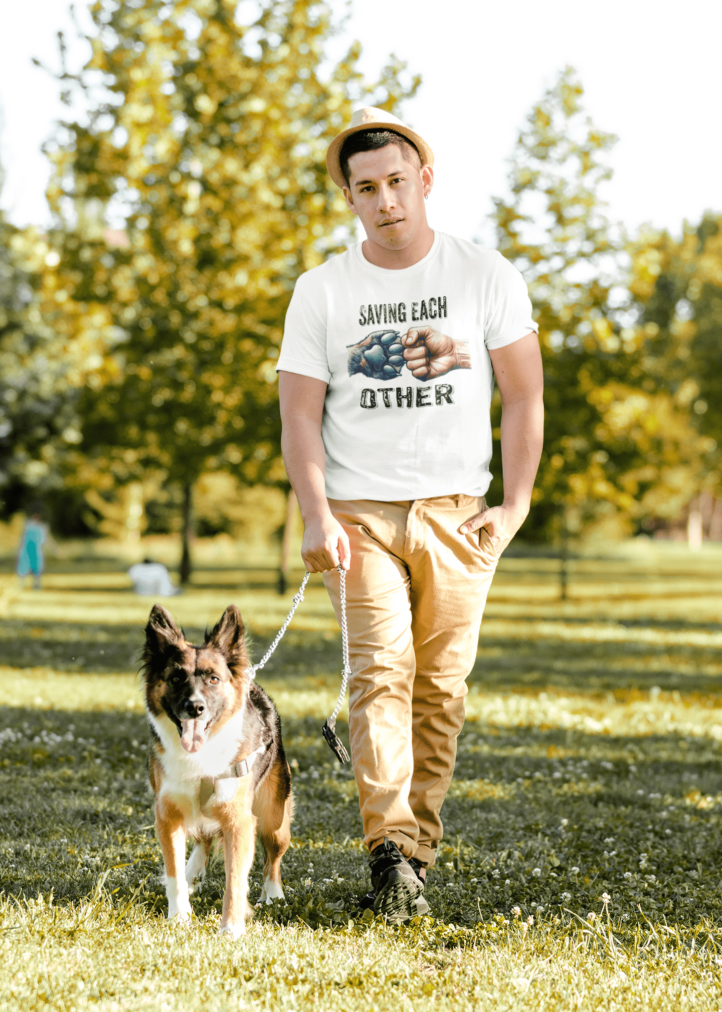 Saving Each Other Dog Rescue Tee - Four More Paws