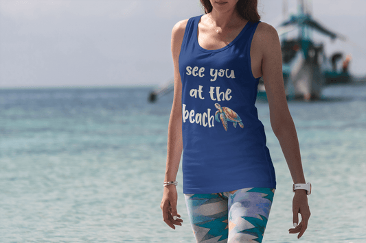 Sea Turtle Beach Tank - Four More Paws